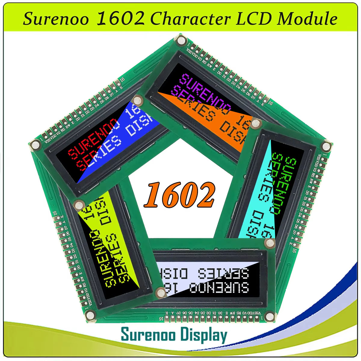 Lcd 1602 - โมดูลจอแสดงผล LCD แบบขนาน Surenoo 1602 16X2