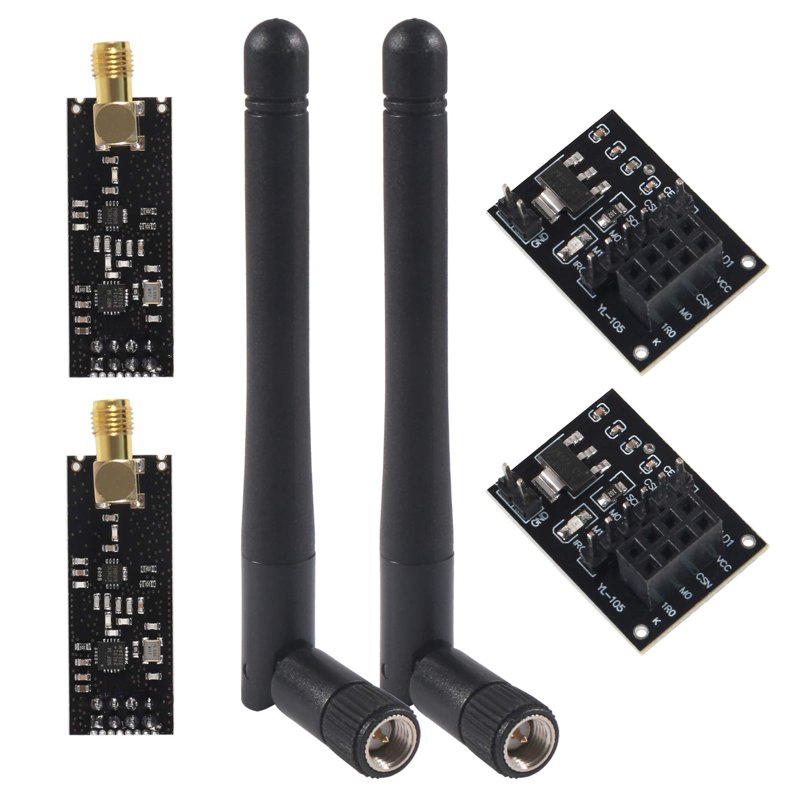 Nrf24L01 - โมดูลรับส่งสัญญาณไร้สาย NRF24L01+PA+LNA พร้อมเสาอากาศ SMA 2.4G ระยะ