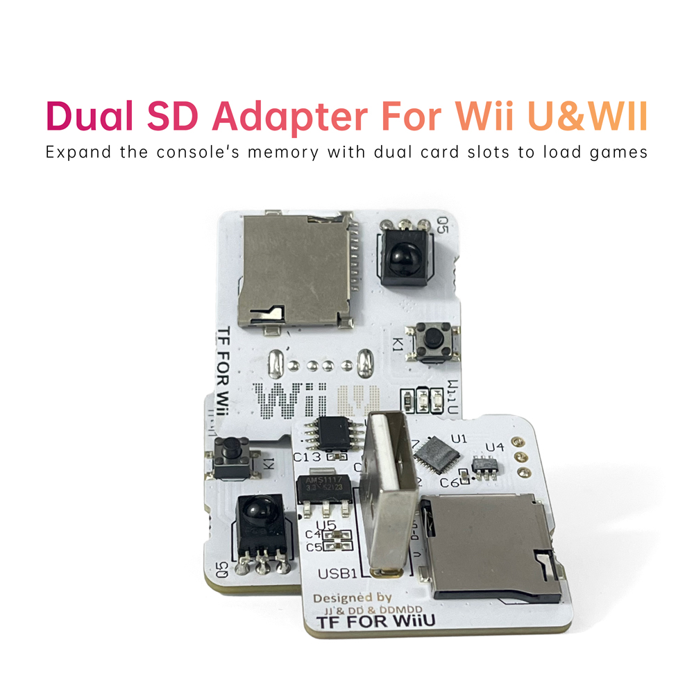Sd Card Module - อะแดปเตอร์ขยายช่องใส่การ์ด SD สองช่อง สำหรับ Wii U