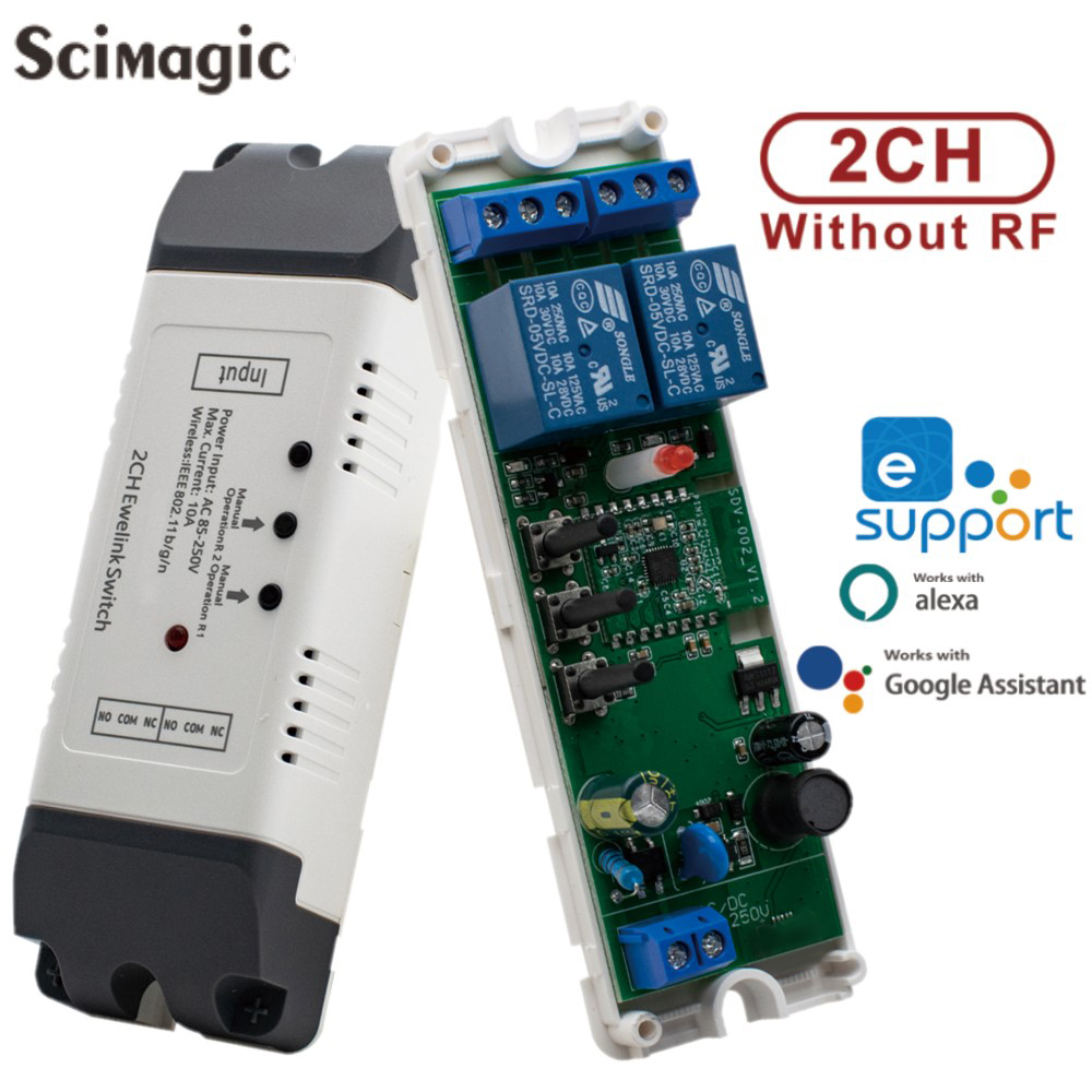 Relay Module 4 Channel - 2CH Wifi สมาร์ทโมดูลสวิทช์รีเลย์ Ewelink APP ตัวรับสัญญาณ