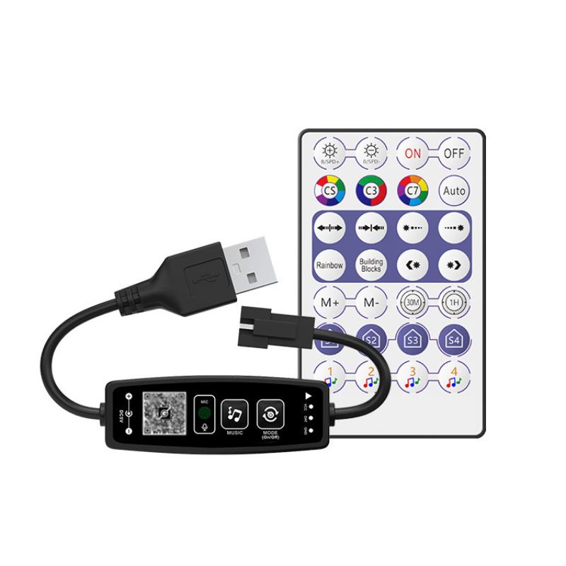 Ws2812B Strip 5V - WS2812B ตัวควบคุมไฟ LED แบบมีเสียงเพลงผ่านบลูทูธ - 3-in-1