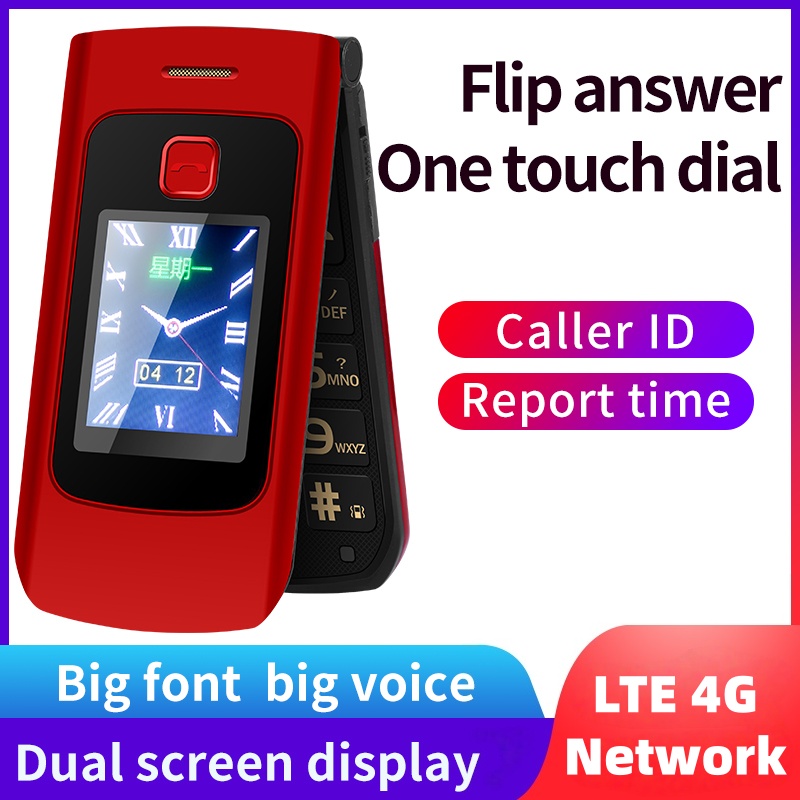 Tft Display 2.4 - โทรศัพท์มือถือแบบพับได้ YEEMI K21+ LTE 4G หน้าจอ