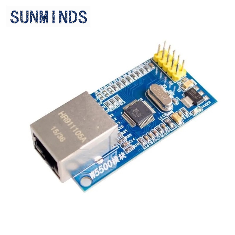 Ethernet W5500 - 1pcs W5500 Ethernet โมดูลเครือข่ายฮาร์ดแวร์ TCP/IP 51/STM32