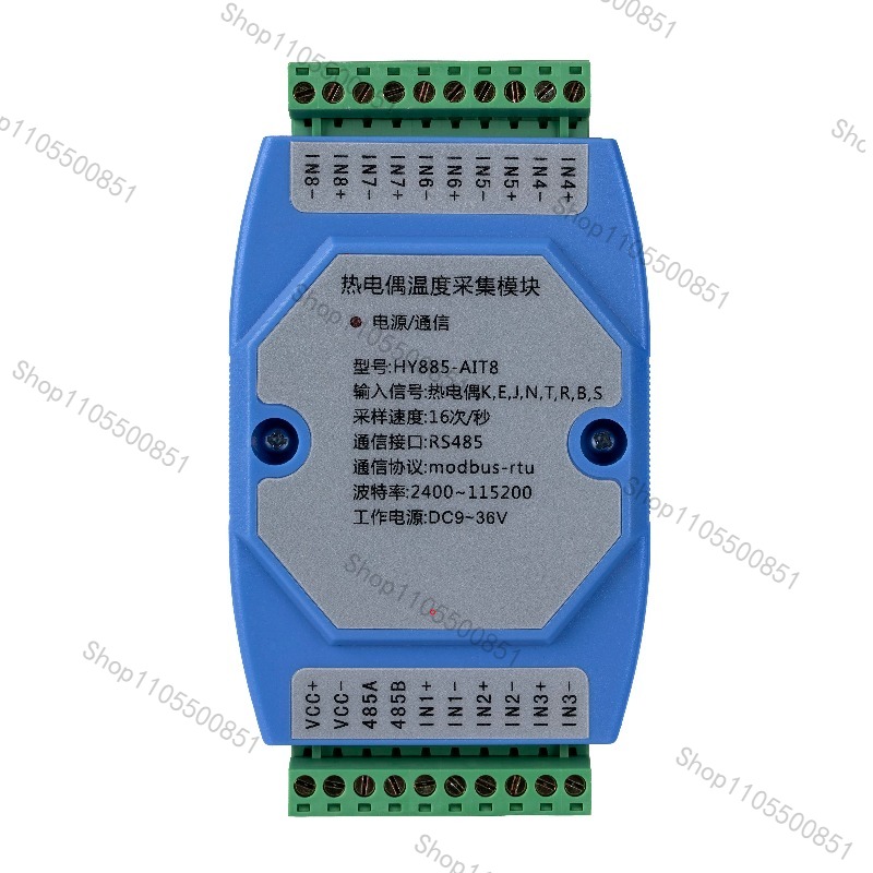 Thermocouple Module K Type - เทอร์โมคัปเปิลชนิด K แบบ 8 ทาง PT100