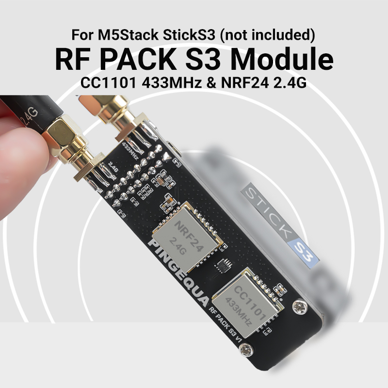 Nrf24L01 - M5Stack StickS3 โมดูลดูอัลแบนด์ CC1101 433MHz NRF24L01