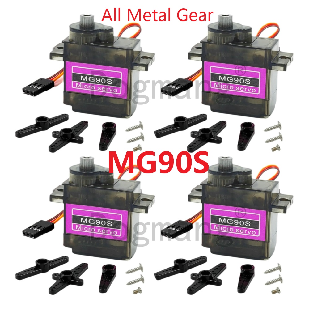 Servo Sg90 - MG90S Servo 1/2/4/10/20/50 Pcs เกียร์โลหะทั้งหมด 9g