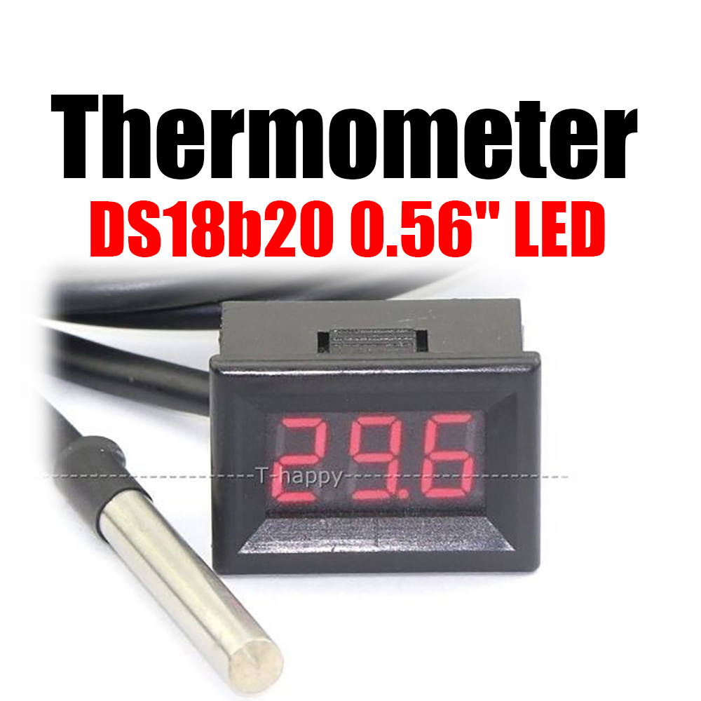 Ds18B20 - เครื่องวัดอุณหภูมิ DS18b20น้ำ LED 0.56 