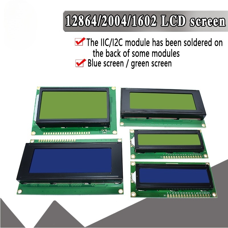 Lcd 1602 - จอ LCD 1602 2004 โมดูลหน้าจอสีฟ้า-เขียว สำหรับ