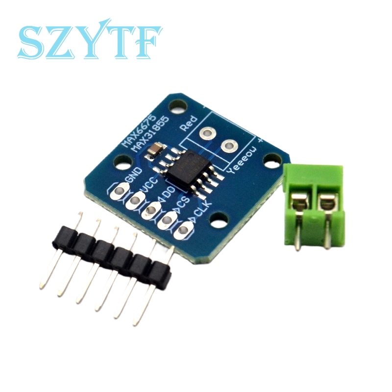Thermocouple Module K Type - โมดูลวัดอุณหภูมิแบบ MAX31855 MAX6675โมดูลวัดอุณหภูมิแบบเซ็นเซอร์วัดอุณหภูมิ K