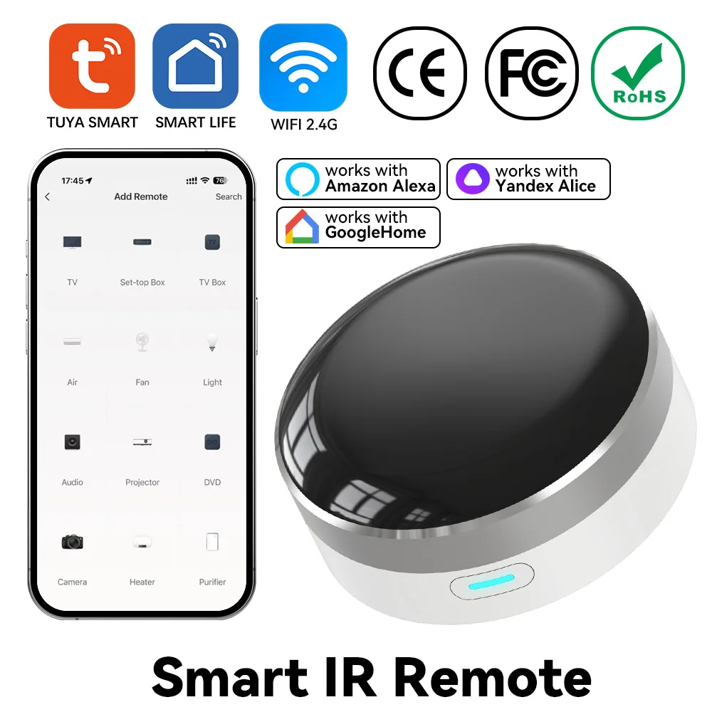 Ir Remote Module - YFK รีโมทคอนโทรลอินฟราเรดอัจฉริยะ WiFi สำหรับทีวี เครื่องปรับอากาศ พัดลม
