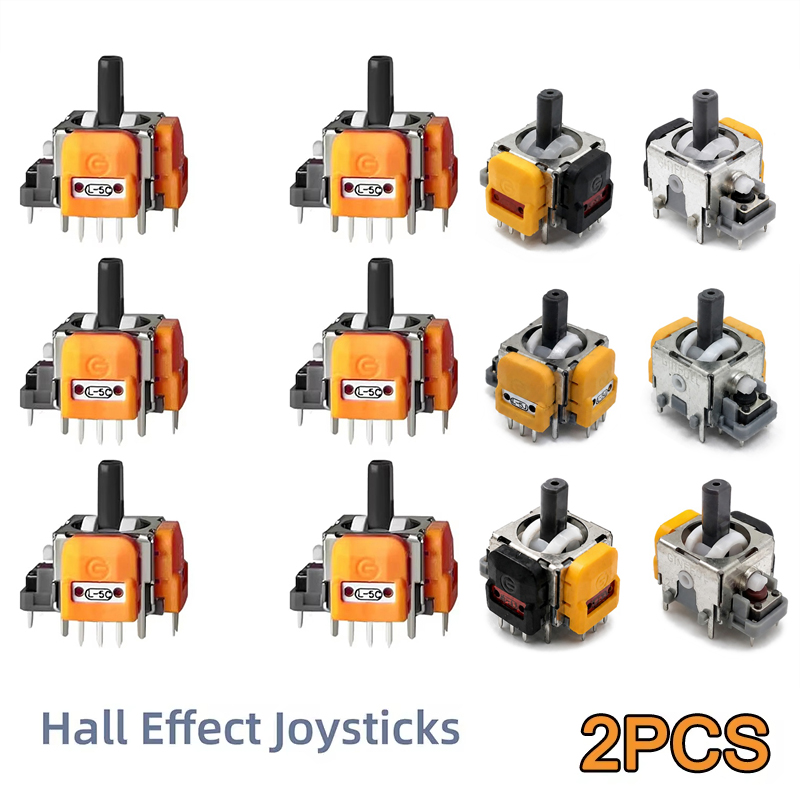 Joystick Module - โมดูลซ่อมจอยสติ๊กแบบฮอลล์เอฟเฟกต์ 2 ชิ้น สำหรับซ่อมคอนโทรลเลอร์เกม PS5/PS4/Xbox One/Switch