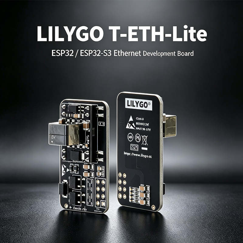 Ethernet W5500 - บอร์ดพัฒนา LILYGO T‑ETH‑Lite, ESP32/ESP32‑S3, W5500/RTL8201 อีเธอร์เน็ต,