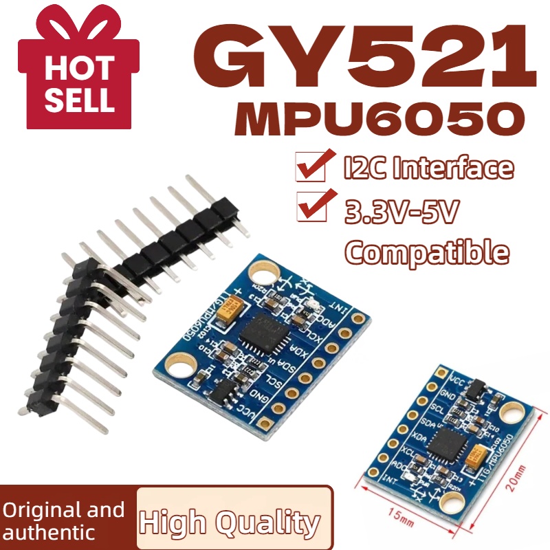 1/5/10 ชิ้น GY521 GY-521 MPU60 - Mpu6050 บทวิจารณ์และราคา