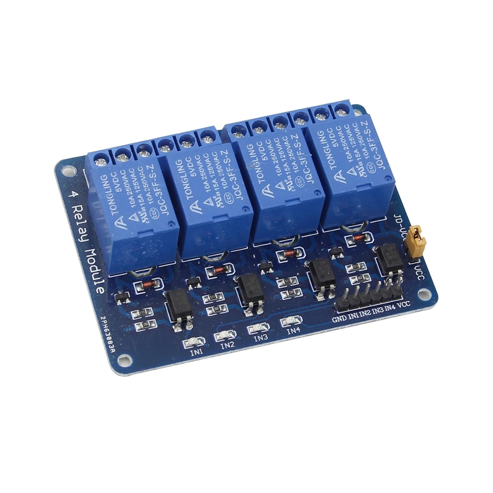 5V 12V 1 2 4 6 8ช่องรีเลย์โมดู - Relay Module 4 Channel บทวิจารณ์และราคา