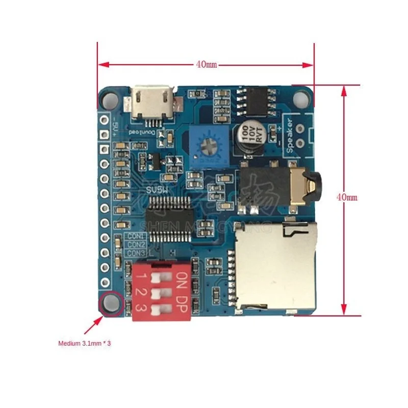 เสียงการเล่นโมดูล Arduino MP3  - Sd Card Module บทวิจารณ์และราคา