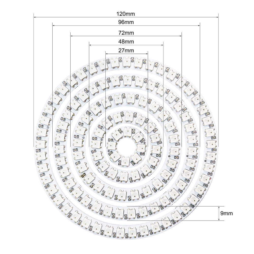 วงแหวนไฟ LED WS2812b แบบกำหนดแ - Ws2812B Strip 5V บทวิจารณ์และราคา