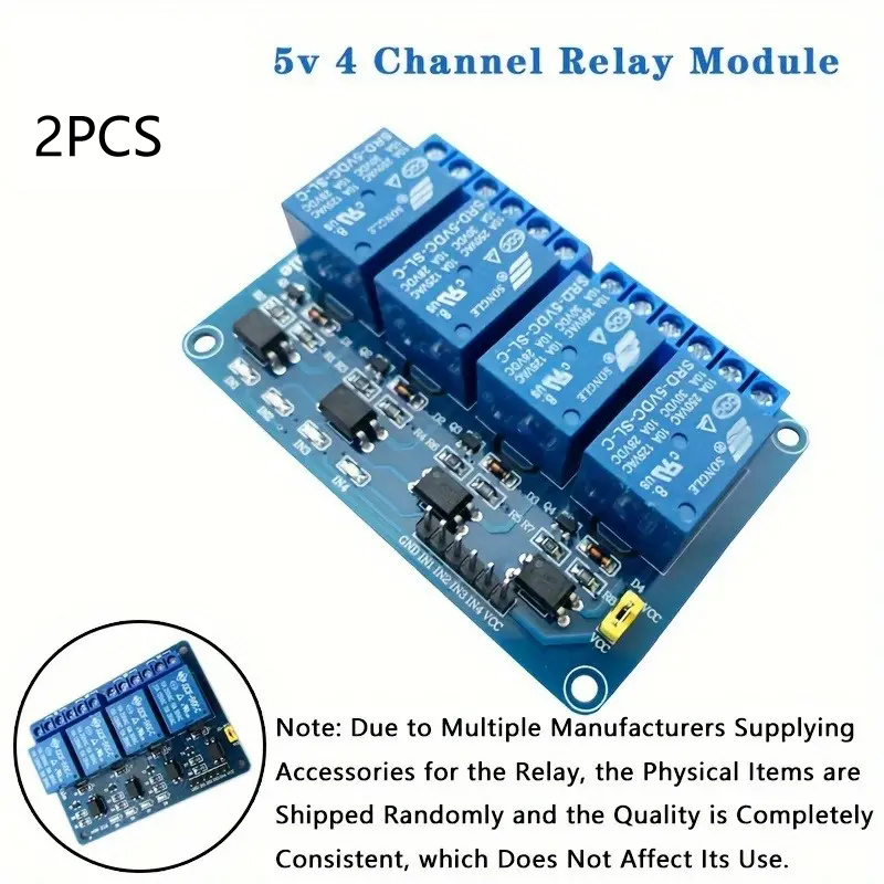 2ชิ้น1/2/4/8ช่องรีเลย์โมดูล5V  - Relay Module 4 Channel บทวิจารณ์และราคา