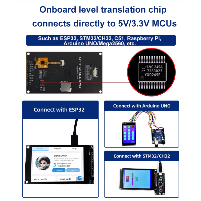 4.0 นิ้ว 320X480 SPI TFT LCD โ - Tft Display 2.4 บทวิจารณ์และราคา