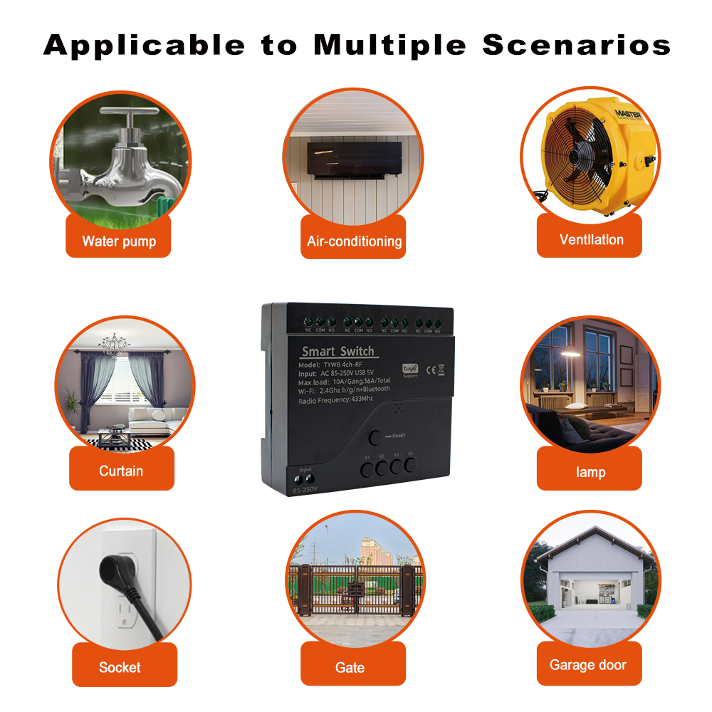 โมดูลสวิตช์อัจฉริยะ Tuya 4 ช่อ - Relay Module 4 Channel บทวิจารณ์และราคา