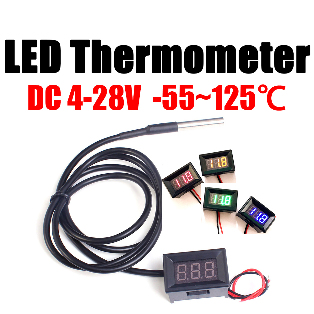 DC 12V 24V DS18b20 LEDดิจิตอลเ - Ds18B20 บทวิจารณ์และราคา