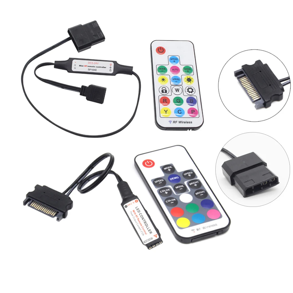 SATA Molex RGB Controller 5V 3 - Ws2812B Strip 5V บทวิจารณ์และราคา