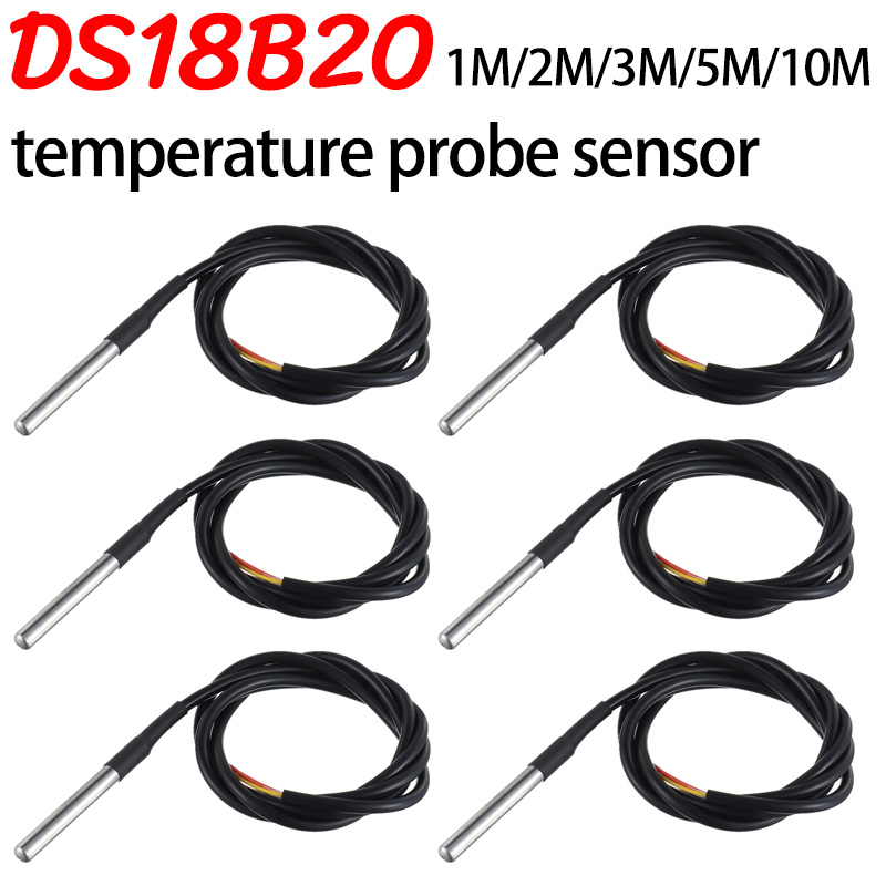 DS18B20 แพคเกจสแตนเลส 1 เมตร/3 - Ds18B20 บทวิจารณ์และราคา