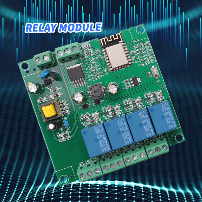 ESP8266 ไร้สาย WIFI 4 ช่องรีเล - Relay Module 4 Channel บทวิจารณ์และราคา