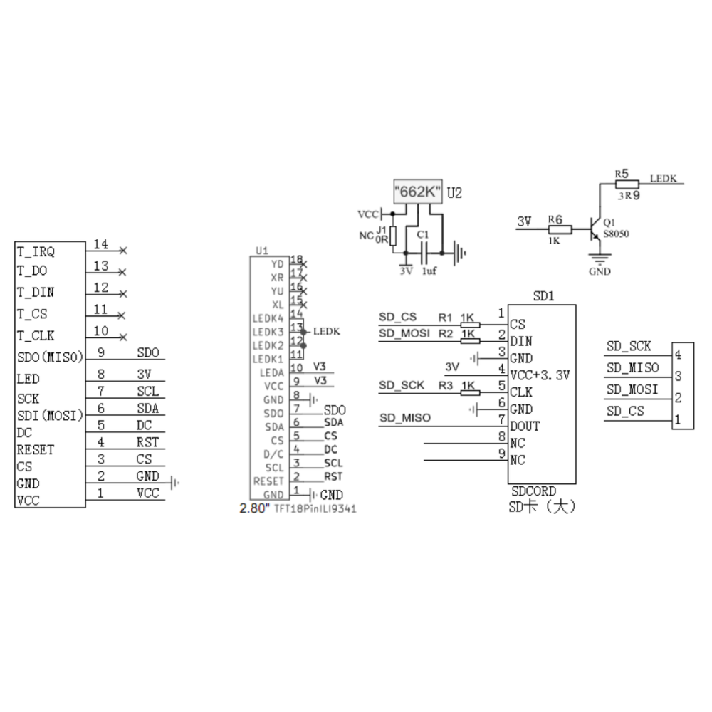 2.8 นิ้วจอแสดงผล TFT LCD โมดูล - Ili9341 บทวิจารณ์และราคา