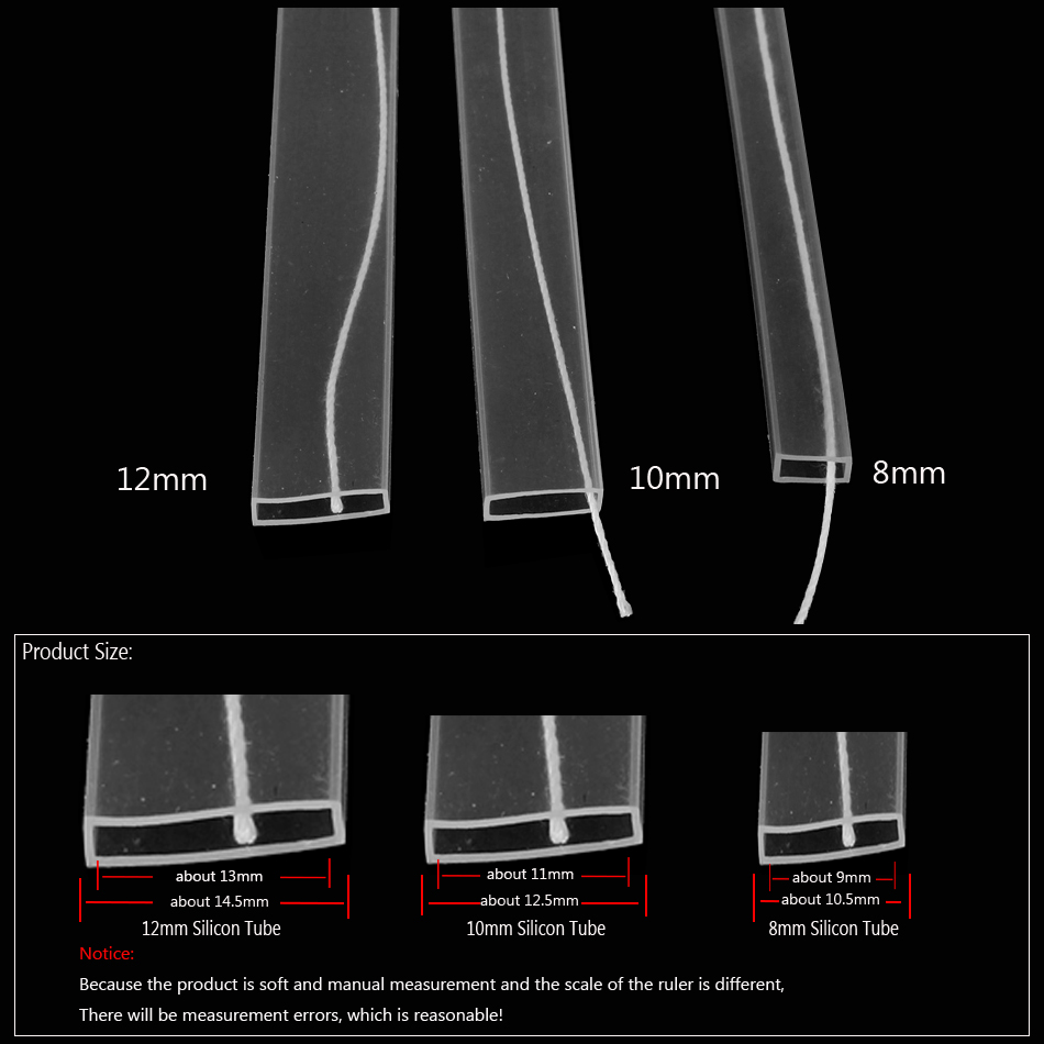 8mm 10mm 12mm โปร่งใสซิลิคอนหล - Ws2812B บทวิจารณ์และราคา