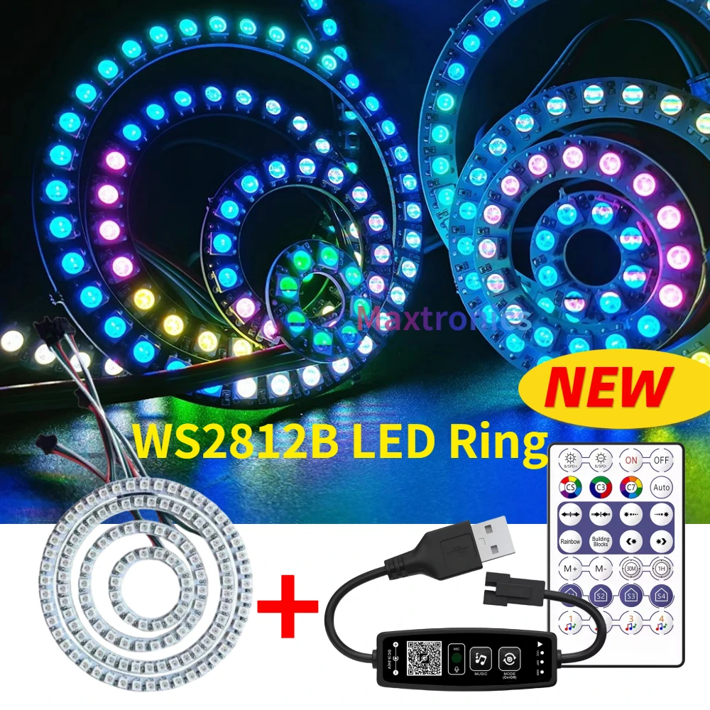 WS2812B ชุดวงแหวนไฟ LED RGB ที - Ws2812B บทวิจารณ์และราคา